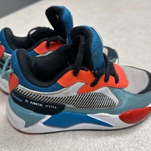 Puma Kids' Red and Blue Sneakers